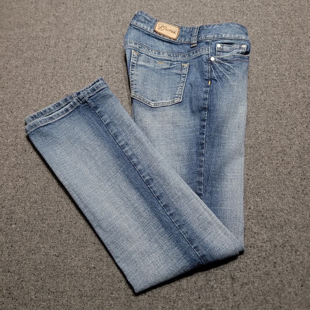 Guess Jeans Womens 27x32 Blue Malibu Bootcut Low Rise Denim Pants Stretch Casual